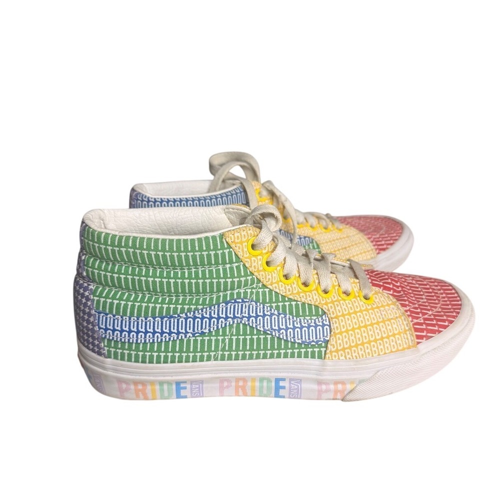 Vans Sk8-Mid Pride 2021 Rainbow Sneakers VN0A3WM33WJ Skater Men 5 Women 6.5